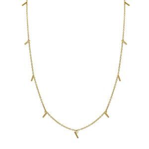 NEW ADORNIA 14k Gold Plated Multi Bar Layering Necklace